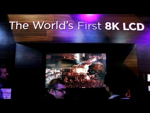 Sharp Intros World's First 8K TV at CES 2012 - UCsTcErHg8oDvUnTzoqsYeNw