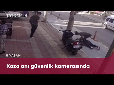 Köpeğe çarpan motosikletli ağır yaralandı