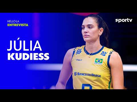 JÚLIA KUDIESS RELEMBRA LESÃO ANTES OLIMPÍADAS E CITA INSPIRAÇÃO EM CAROL GATTAZ | Hello LA | sportv