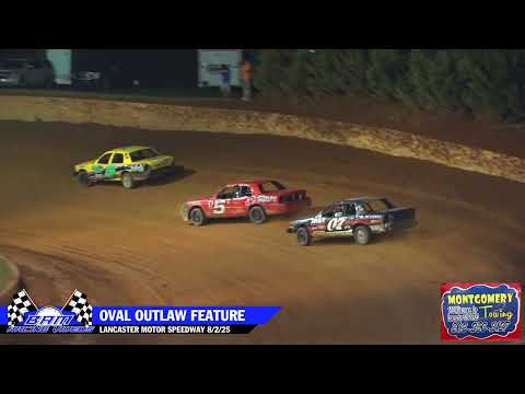 Oval Outlaw Feature - Lancaster Motor Speedway 8/2/25 - dirt track racing video image