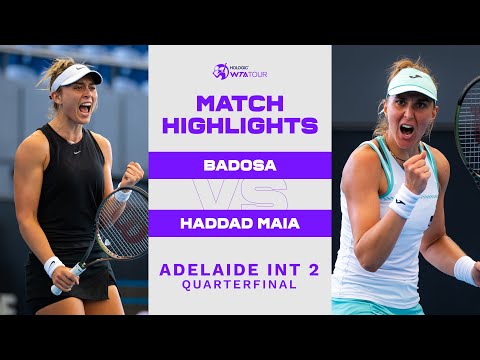 Paula Badosa vs. Beatriz Haddad Maia | 2023 Adelaide International 2 | WTA Match Highlights