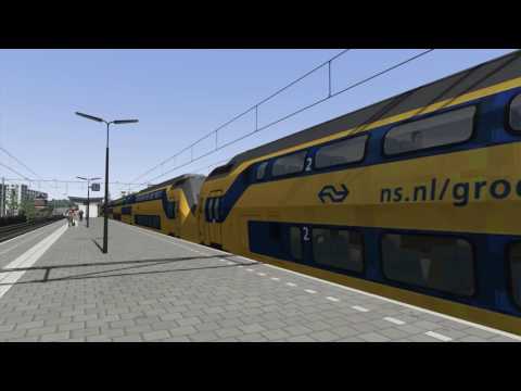 Virtueel Treinspotten - Virm vertrekt van station Den Helder.