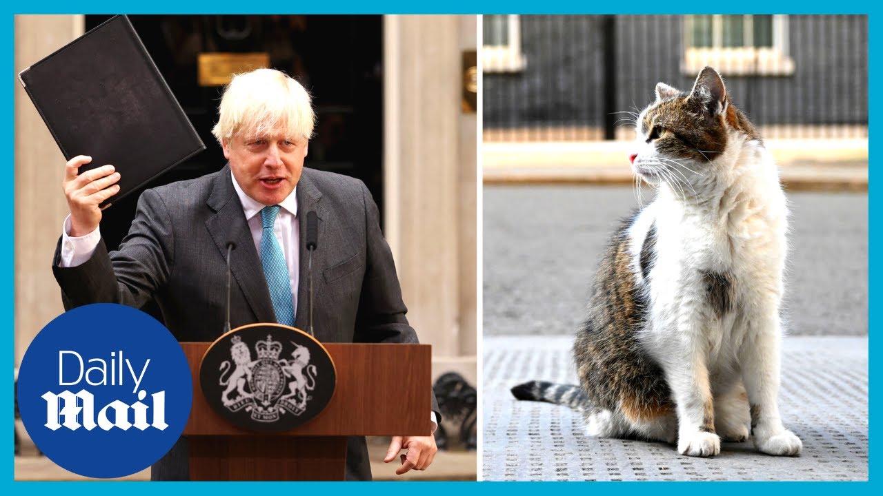 Boris Johnson thanks Larry the Cat and Dylan the Dog during final goodbye