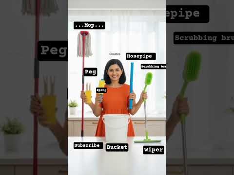 household cleaning items #englishlanguage #easyenglisheveryday #englishlanguage