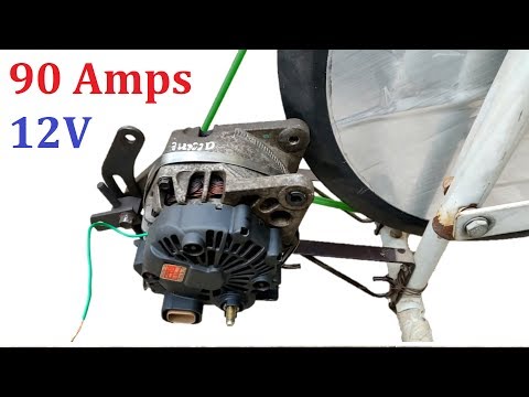 Hacked !!! 12v 90 Amps Car Alternator to Self Excited Bicycle Generator