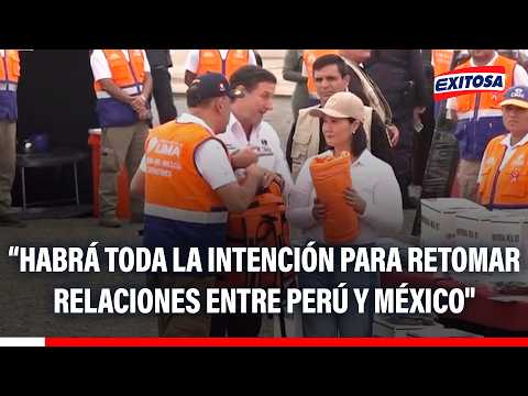 🔴🔵 Keiko: "de mi lado habrá toda la intención para poder retornar relaciones entre Perú y México"