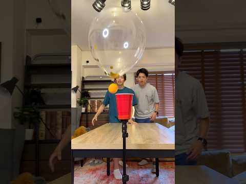 風船飛ばし🎈#twins #神業 #trickshots #風船