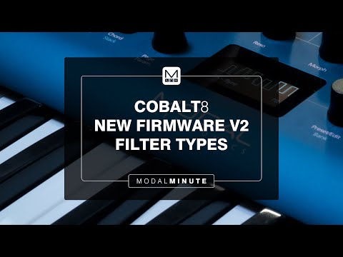 MODAL MINUTE – COBALT8 Firmware v2 new filters