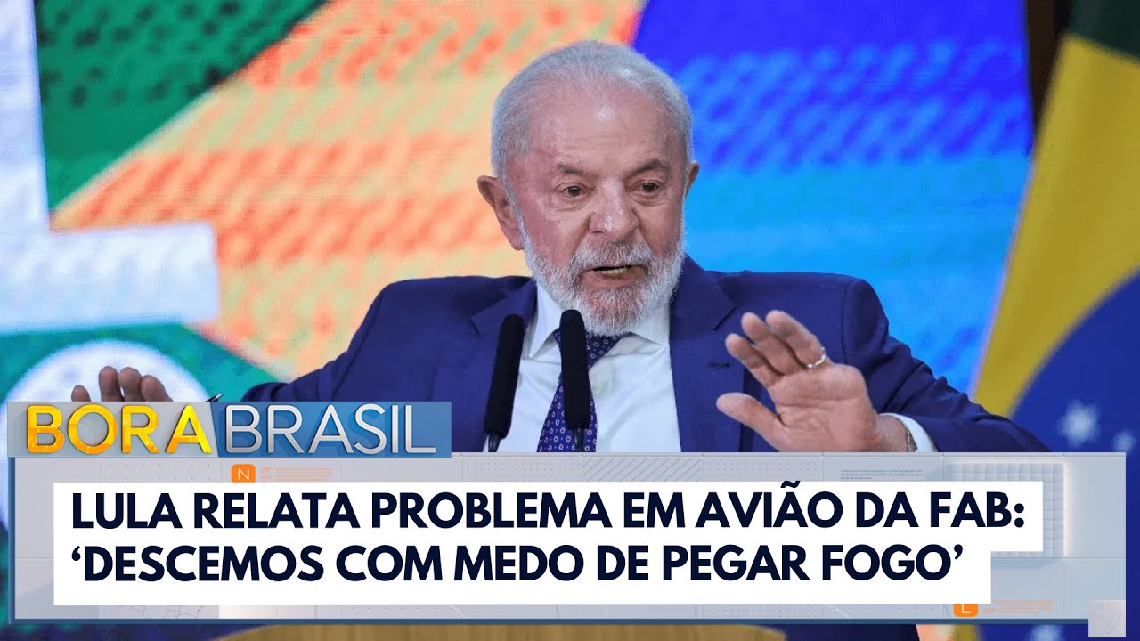 Lula relata problema em avião da FAB Descemos com medo de pegar fogo