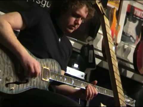 Simon McBride plays PRS Hollow Body Piezo at GJ's Guitar Emporium