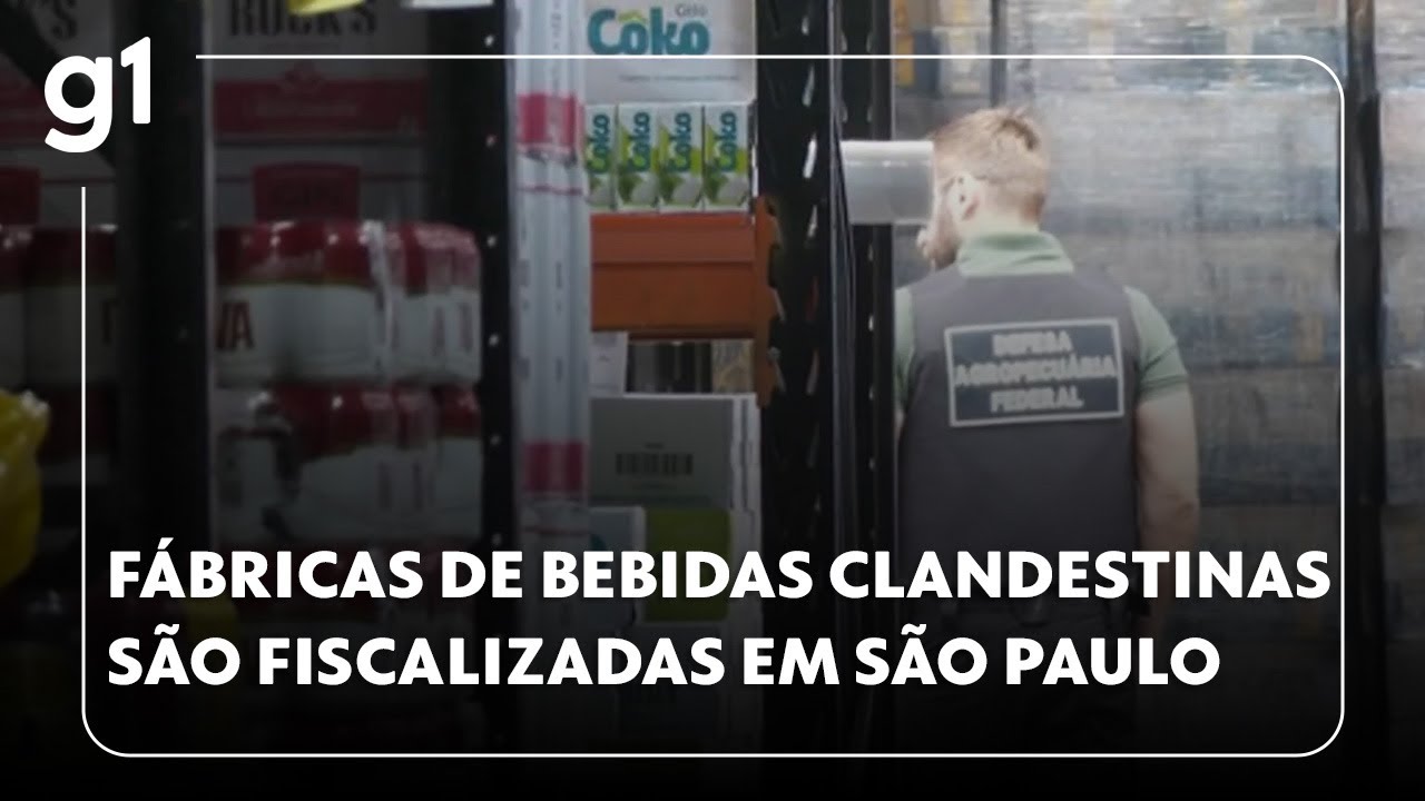 Jornal da Globo Fábricas de bebidas clandestinas são alvo de fiscalizações em São Paulo