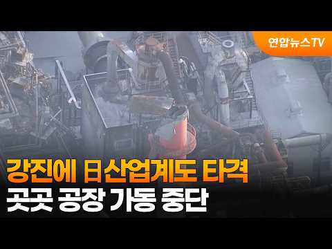 강진에 日산업계도 타격…곳곳 공장 가동 중단 / 연합뉴스TV (YonhapnewsTV)