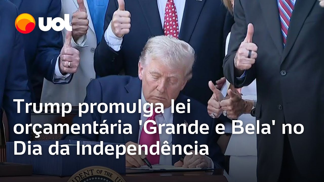 Trump promulga lei orçamentária Grande e Bela no Dia da Independência