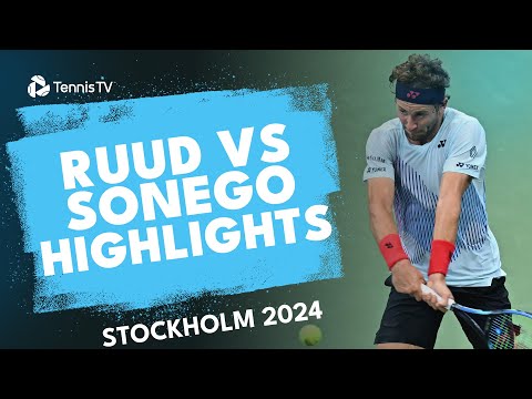 Casper Ruud vs Lorenzo Sonego Highlights | Stockholm 2024