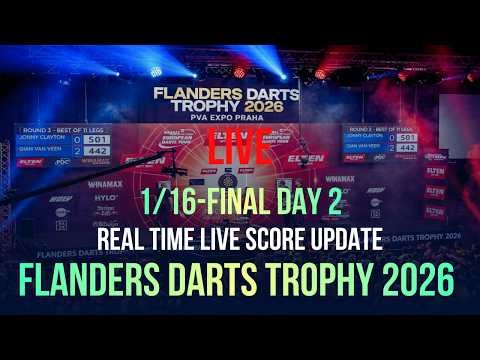 Flanders <strong>Darts</strong> Trophy 2026 | 1/16-Finals Day 2 | European Tour 13 | Live Score Update