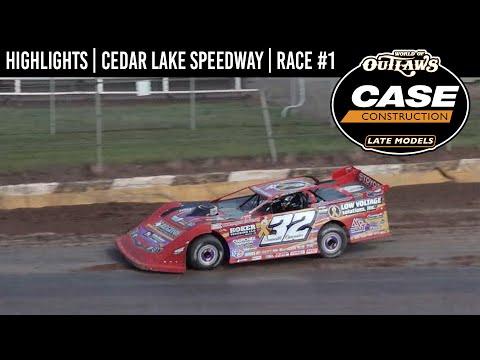 World of Outlaws CASE Construction Late Models | Cedar Lake Speedway | August 2, 2024 | HIGHLIGHTS - dirt track racing video image