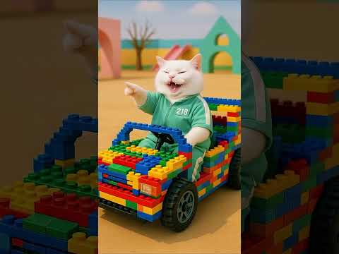 Capybara, mèo béo chơi lego và cái kết #squidgame #capybara #funny #xuhuongyoutube