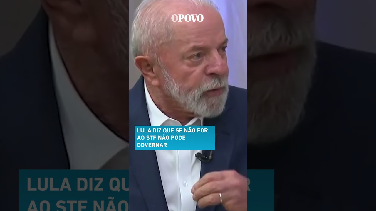 Lula diz que se não for ao STF não pode governar mas nega rivalidade com o Congresso