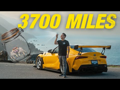 Washington State to Big Sur : The Most Beautiful D My drive from Seattle, WA to Disneyland and back in my 2022 Toyota Supra with my pet jumping spider,