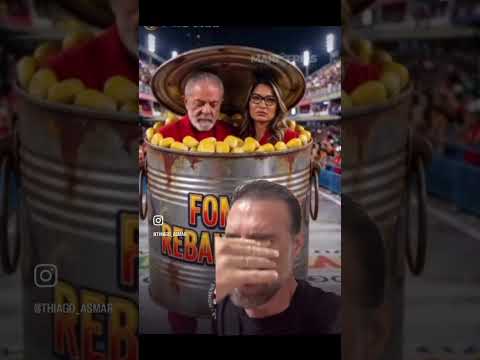 COITADINHOS DO LULA E DA JANJA… ESTÃO NUMA LATA DE LIXO REBAIXADA NO CARNAVAL!