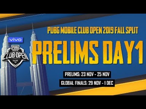 PUBG MOBILE CLUB OPEN 2019 Fall Split Global Prelims Day1