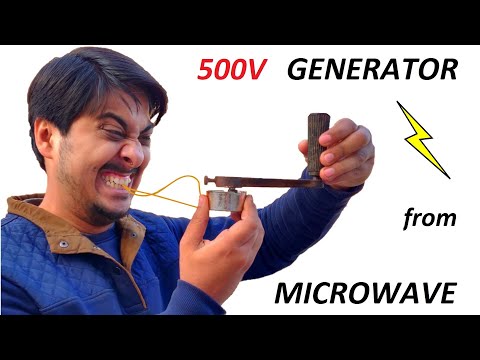 500V AC Generator from 220V Microwave Synchronous Motor DIY - High Voltage