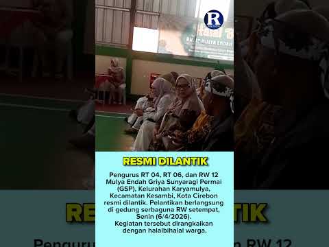 Pengurus RW 12 Dilantik