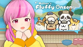 come relax at my 温泉 ! ♨️【英語ゲーム部】Maltese's Fluffy Onsen