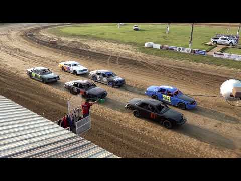 Brownstown Speedway Crown Vics June 17, 2023 - dirt track racing video image
