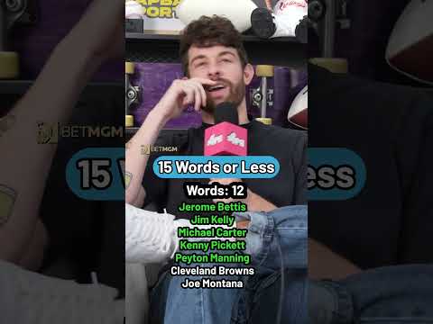 playing 15 words or less #15wordsorless #nfltrivia