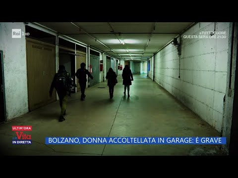 Bolzano, donna accoltellata in garage: è grave - La Vita in diretta - 14/02/2024