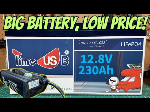 Timeusb 230Ah 12.8V LiFePO4 Battery