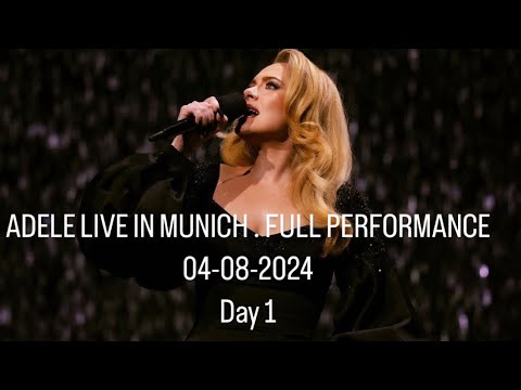 ADELE LIVE IN MUNICH . FULL PERFORMANCE . 02-08-2024 . FlOOR VIEW