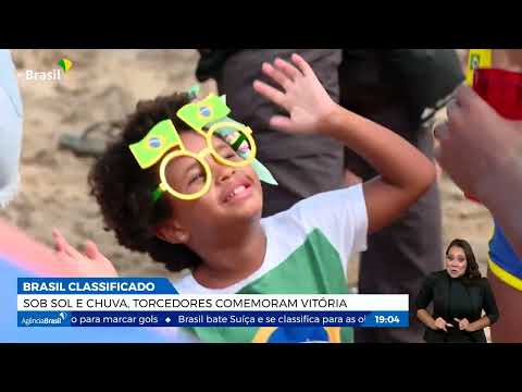 Rio de Janeiro: Fan Fest, na praia de Copacabana lotou com torcida