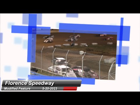 Florence Speedway - Modified Feature - 5/20/2023 - dirt track racing video image