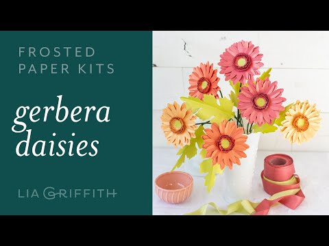 How to Make a Frosted Paper Gerbera Daisy