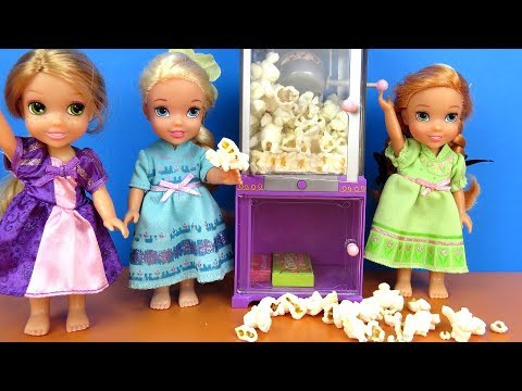 Sleepover ! Elsa and Anna toddlers - Popcorn - Rapunzel - movie - pizza - UCQ00zWTLrgRQJUb8MHQg21A