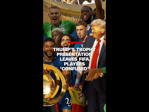 Watch: Trump stays on stage at FIFA Club World Cup final
