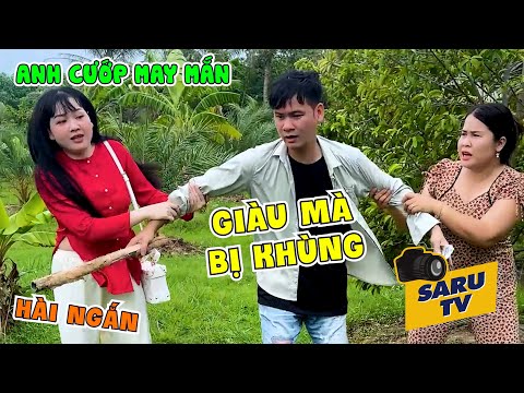 Anh Cướp May Mắn Cướp Nhầm Hai Em Xinh Đẹp Giàu Có Mà Bị Khùng | SARU TV
