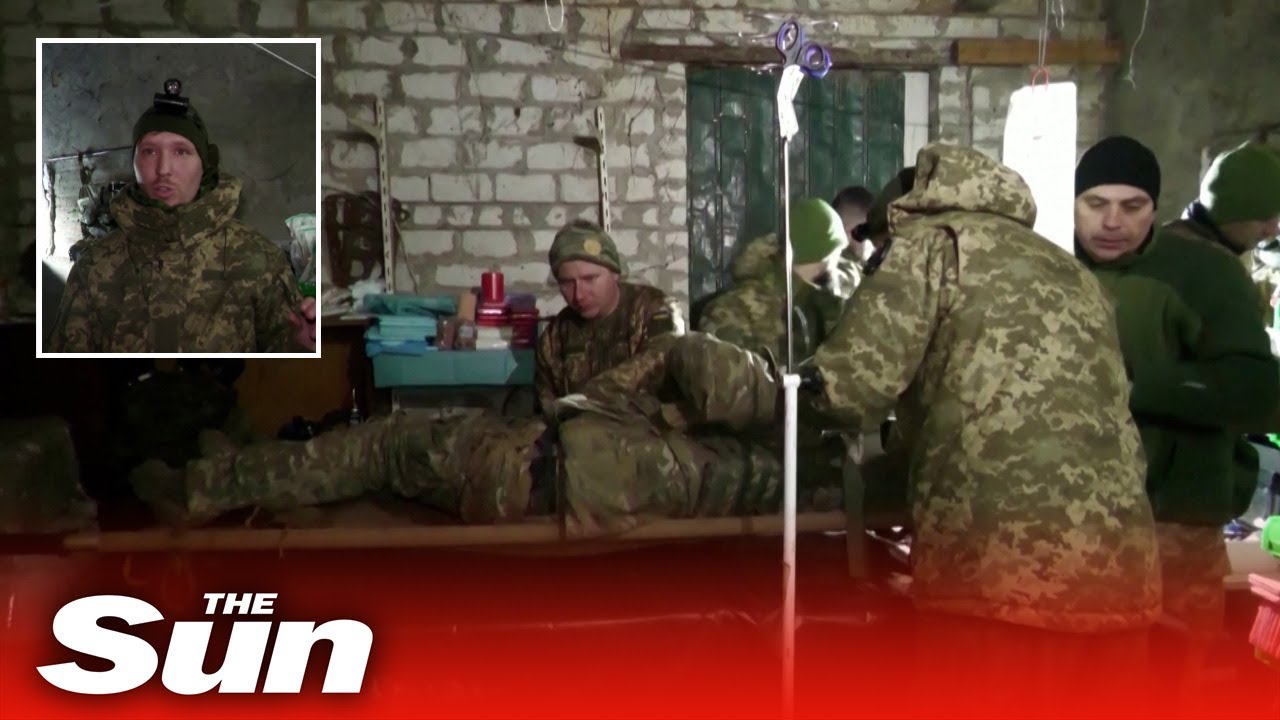 Frontline medics treat wounded in Ukraine’s east near Donetsk