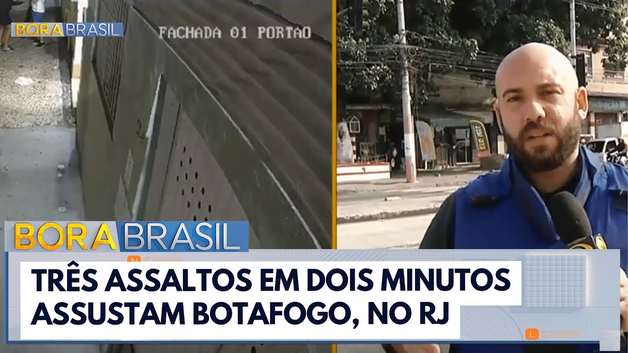 Três assaltos em dois minutos na mesma rua do Rio de Janeiro