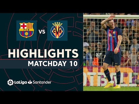 Resumen de FC Barcelona vs Villarreal CF (3-0)