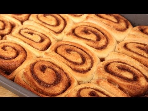 Homemade Cinnamon Rolls Recipe - Laura Vitale - Laura in the Kitchen Episode 300 - UCNbngWUqL2eqRw12yAwcICg