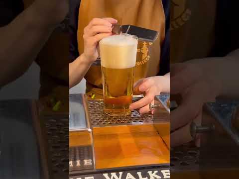 【麦酒大学】ビアマイスター清水の1度注ぎ #麦酒大学 #ビアマイスター清水 #ビール #1度注ぎ