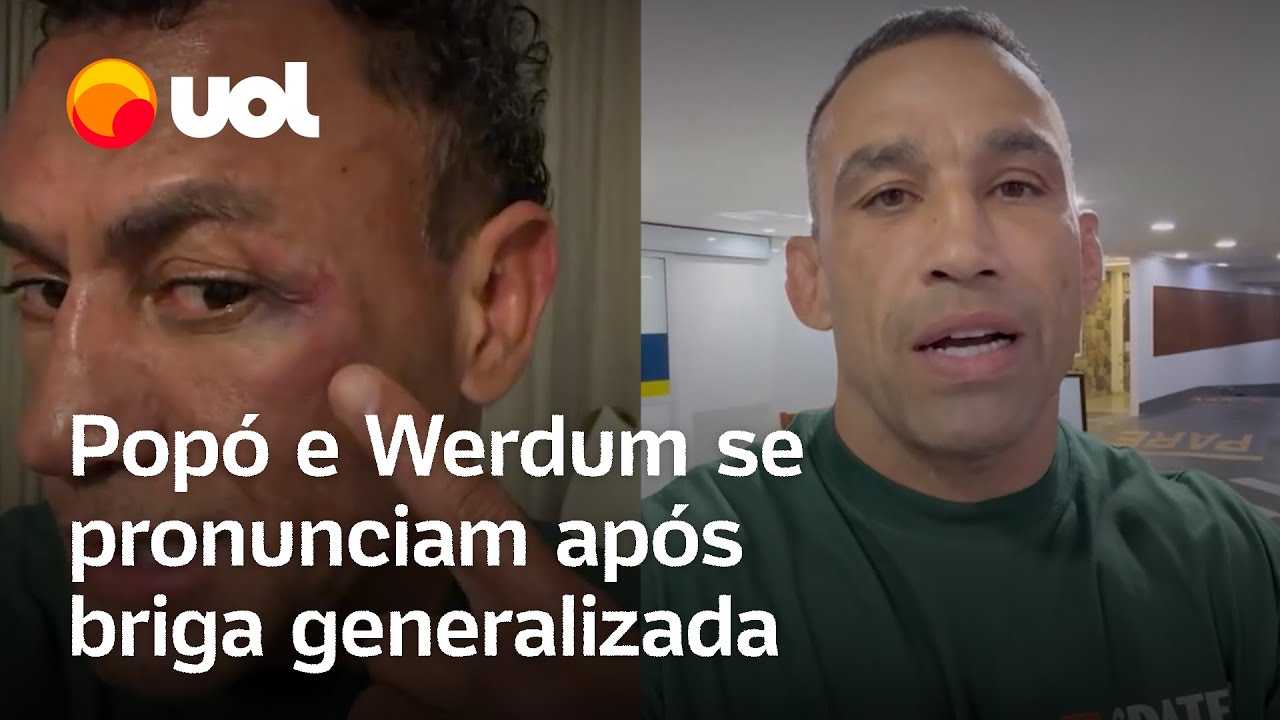 Popó se pronuncia após confusão e detona Werdum | equipe de Wand diz que nariz está quebrado