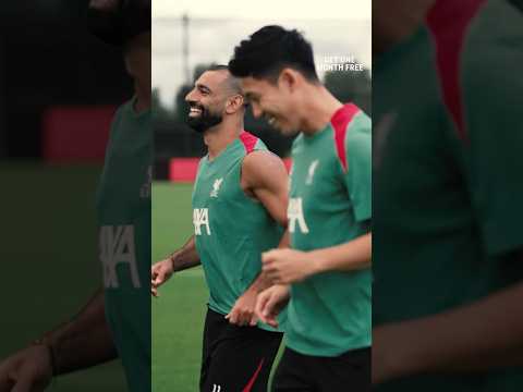 Salah and Endo in preseason training 💪