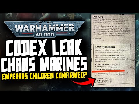 Chaos Codex has LEAKED! Emperors Children Confirmed?!