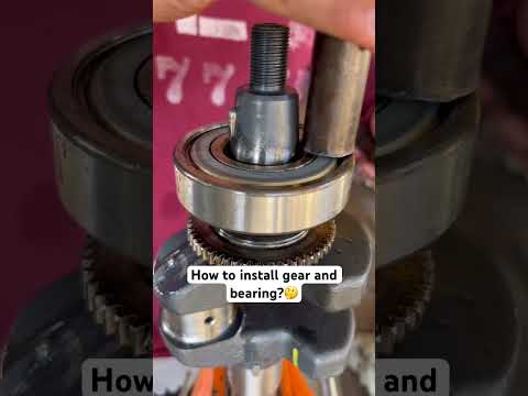 How to install bearing and gear?🤔 #bjuneworks #automobile #highlights #subscribe #bearings #youtube