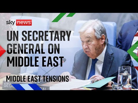 Watch live: UN Secretary General Antonio Guterres speaks to Security Council on Middle East conflict