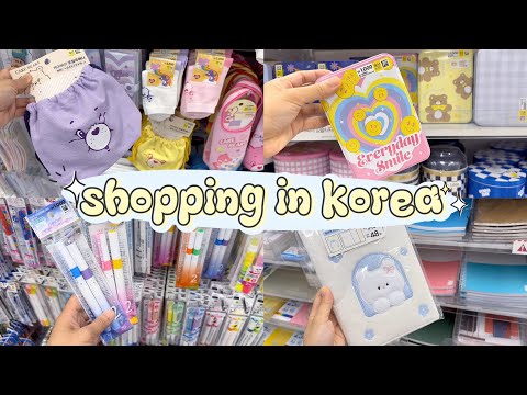 shopping in korea vlog 🇰🇷 daiso stationery haul 🍒 unique markers, organizer & more